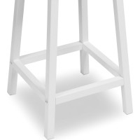 Kovová barová židle FLINT White - bílá