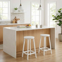 Kovová barová židle FLINT White - bílá