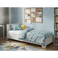 Postel ORVILLE 200x90 cm - bílá