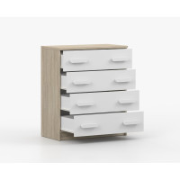 Komoda SMYK - dub sonoma/bílá (více variant)