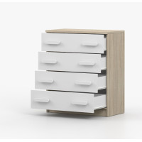 Komoda SMYK - dub sonoma/bílá (více variant)