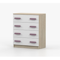 Komoda SMYK - dub sonoma/bílá (více variant)