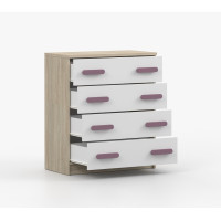 Komoda SMYK - dub sonoma/bílá (více variant)