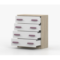 Komoda SMYK - dub sonoma/bílá (více variant)