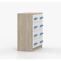 Komoda SMYK - dub sonoma/bílá (více variant)