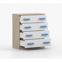 Komoda SMYK - dub sonoma/bílá (více variant)