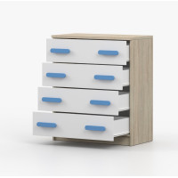 Komoda SMYK - dub sonoma/bílá (více variant)