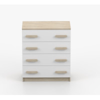 Komoda SMYK - dub sonoma/bílá (více variant)