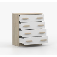 Komoda SMYK - dub sonoma/bílá (více variant)