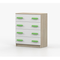 Komoda SMYK - dub sonoma/bílá (více variant)