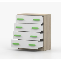 Komoda SMYK - dub sonoma/bílá (více variant)