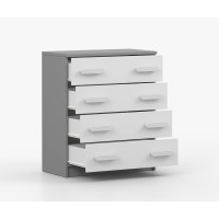 Komoda SMYK - šedá/bílá (více variant)