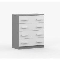 Komoda SMYK - šedá/bílá (více variant)