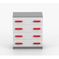 Komoda SMYK - šedá/bílá (více variant)