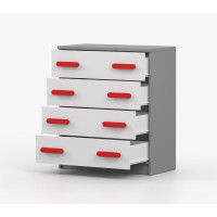 Komoda SMYK - šedá/bílá (více variant)