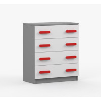 Komoda SMYK - šedá/bílá (více variant)