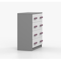 Komoda SMYK - šedá/bílá (více variant)