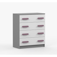 Komoda SMYK - šedá/bílá (více variant)