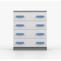 Komoda SMYK - šedá/bílá (více variant)