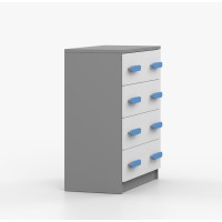 Komoda SMYK - šedá/bílá (více variant)