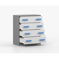 Komoda SMYK - šedá/bílá (více variant)