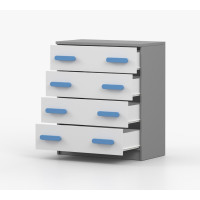 Komoda SMYK - šedá/bílá (více variant)