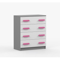 Komoda SMYK - šedá/bílá (více variant)