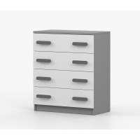 Komoda SMYK - šedá/bílá (více variant)