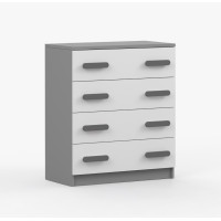 Komoda SMYK - šedá/bílá (více variant)