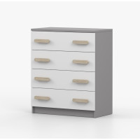 Komoda SMYK - šedá/bílá (více variant)