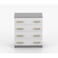 Komoda SMYK - šedá/bílá (více variant)