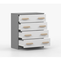 Komoda SMYK - šedá/bílá (více variant)