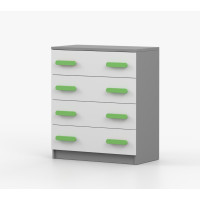 Komoda SMYK - šedá/bílá (více variant)