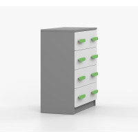 Komoda SMYK - šedá/bílá (více variant)