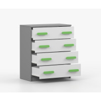 Komoda SMYK - šedá/bílá (více variant)