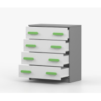 Komoda SMYK - šedá/bílá (více variant)