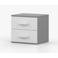 Noční stolek SMYK - šedý/bílý (více variant)