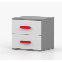 Noční stolek SMYK - šedý/bílý (více variant)