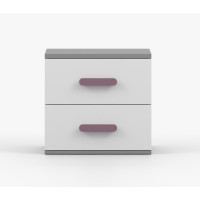 Noční stolek SMYK - šedý/bílý (více variant)