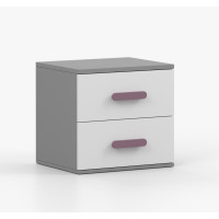 Noční stolek SMYK - šedý/bílý (více variant)