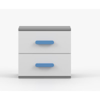 Noční stolek SMYK - šedý/bílý (více variant)