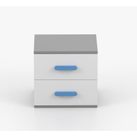 Noční stolek SMYK - šedý/bílý (více variant)
