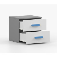 Noční stolek SMYK - šedý/bílý (více variant)