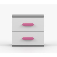 Noční stolek SMYK - šedý/bílý (více variant)
