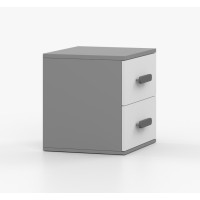 Noční stolek SMYK - šedý/bílý (více variant)