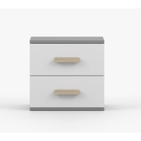 Noční stolek SMYK - šedý/bílý (více variant)