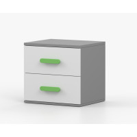 Noční stolek SMYK - šedý/bílý (více variant)