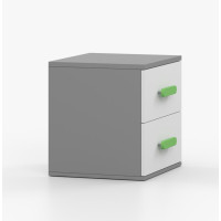 Noční stolek SMYK - šedý/bílý (více variant)