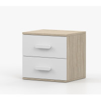 Noční stolek SMYK - dub sonoma/bílý (více variant)