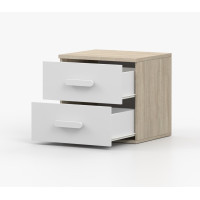 Noční stolek SMYK - dub sonoma/bílý (více variant)